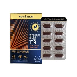 Nutrione Multivitamin Mineral 139 1000mg x 60 tablets 5 units / JJ Mall / 뉴트리원 멀티비타민 미네랄 139 1000mg x 60정 5개 / JJ몰