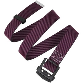 SK11 Lightweight Slide Buckle Belt, Belt Width 1.9 inches (49 mm), Maximum Effective Length 44.5 inches (1130 mm), Black x Pink SB-AS49-ST-P