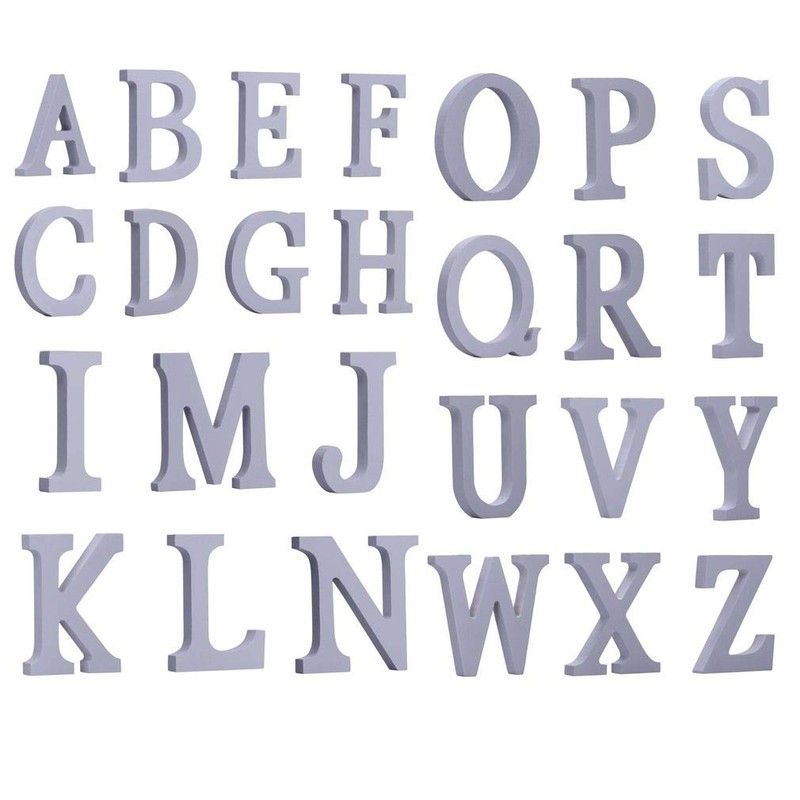 (biguddo) Bigood Alphabet Wooden Cut Initial Letter Wedding Wedding Display