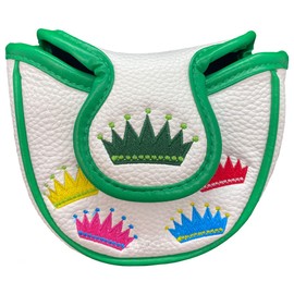 Giggle Golf Mallet Putter Cover | Great Golf Gift for Men & Women | Golf Bag Accessory (Queen of The Green)