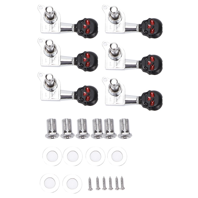 Skull Shape Tuning Peg Zinc Alloy Machine Heads Tuner Set