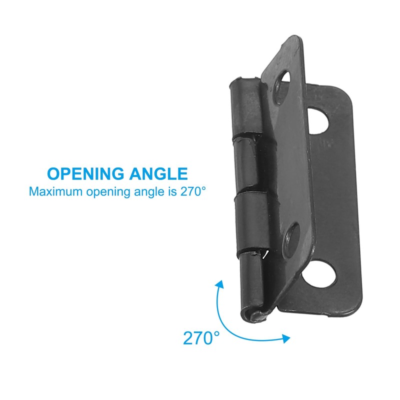 PATIKIL Small Butt Hinges 1 Inch, 10 Pack Mini Jewelry