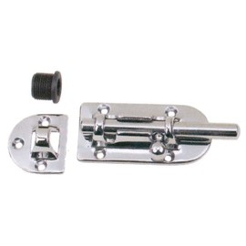 Perko 0947DP2CHR Chrome-Plated Bronze 3/8" Barrel Bolt - 4-5/16" x 1-7/16"