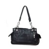 Zzfab Gem Studded Rhinestone Concealed and Carry Purse Black