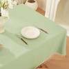 JIALE - Mantel de primavera, resistente estilo lino con textura,