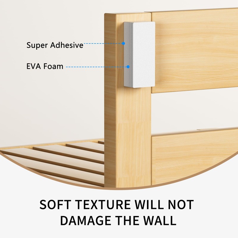 18Pcs Headboard Stoppers for Wall, IPEROT EVA Foam Anti Shake