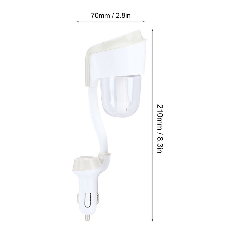 Car Air Humidifier Purifier Aroma Diffuser with USB Charging Port