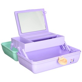 Caboodles On-The-Go Girl Sea foam Lid & Lavender Base Vintage Case, 1 Lb