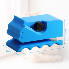 Cardboard Cutter for Cat Scratchers, Pack of 2, 3D Printed Cardboard Cutter, Sky Blue and Black, Cat Scratcher, Cardboard Cutter, Suitable for DIY Supplies, Pet Supplies