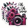 Camera Magnets - Floral - Photography Lover - 2 Pack