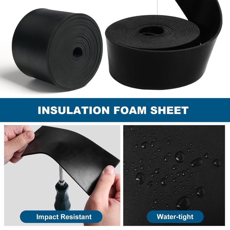 Neoprene Rubber Strips Solid Rubber Sheet for DIY Gasket, Warehouse,