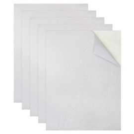 Shoji Repair Stickers Japanese Paper Stickers A4 Size 5-Piece Set [Unryu Paper] White Inkjet Print Compatible Japanese Style Stickers Labels Printing Kirakira Punpunmaru JP-A4SEAL-5