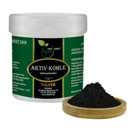 VITA IDEAL Vegan® VITAIDEAL Carbon Powder 200 g Daily Serving 800 mg Charcoal Pure Powder Includes Measuring Spoon