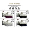 HASSTEX Pleated Poly-Cotton Platform Base Valance 40CM Sheets 200 Thread