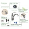 TimeArrow Brushed Nickel 1-Handle Single Hole Bathroom Faucet, 3-Hole Deck