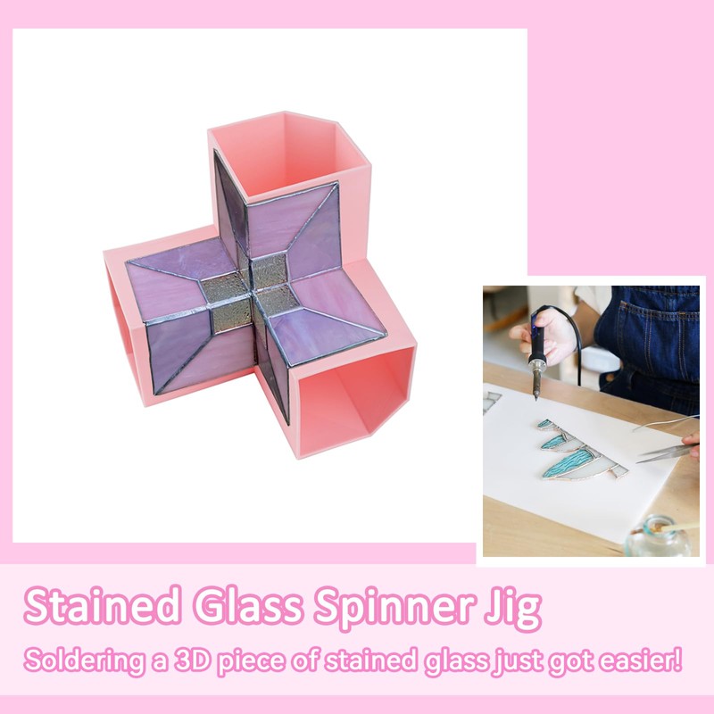 Stained Glass Spinner Jig Fixture, 3inch Molds for Stained Glass