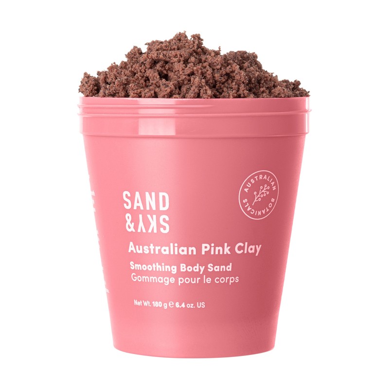 Sand & Sky Australian Pink Clay Smoothing Body Sand 180g