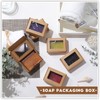 Zonon 100 Pieces Soap Boxes for Homemade Packaging Small Kraft