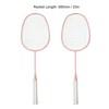 Sports Straight Beat Badminton Racket with Anti Skid Handle Glassy