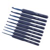 YUYUDEHM 9PCS Navy Crochet Hooks Ergonomic Soft Grip Crochet Hook