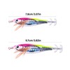 TingHaoO 6Pcs Luminous Squid Jigs Hook Shrimp Lures Baits Hard