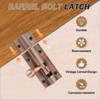 MECCANIXITY Barrel Bolt Latch, 4 Inch Vintage Security Slide Lock