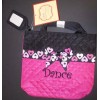 Sassi Designs LTD NWT Quilted Dance tote Hearts embroidered w/
