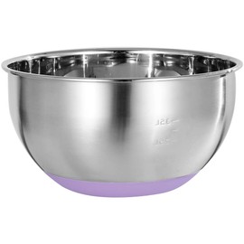 XingXiuSis Mixing Bowl Large Stainless Steel Mixing Bowl 5 Quart Deep Bowl Kitchen Metal Bowl with Non-slip Bottom Metal Mixing Bowl for Baking Cooking Marinating & Food Prep Serving, Dishwasher Safe