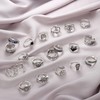 MILACOLATO 49PCS Vintage Silver Punk Rings Knuckle Rings Set for