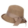 Jeanne Simmons Women's Paper Woven Turn Up Front Brim Wide