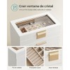 SONGMICS Caja de Joyas, 6 Niveles, Tapa de Cristal, 5