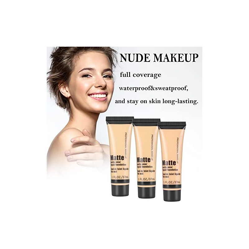 Boobeen Base Maquillaje Cobertura Total Corrector Líquida Cremosa Mate Ligera