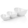 Elama Ceramic Stoneware Condiment Appetizer Set, 4 Piece, 3 Tier