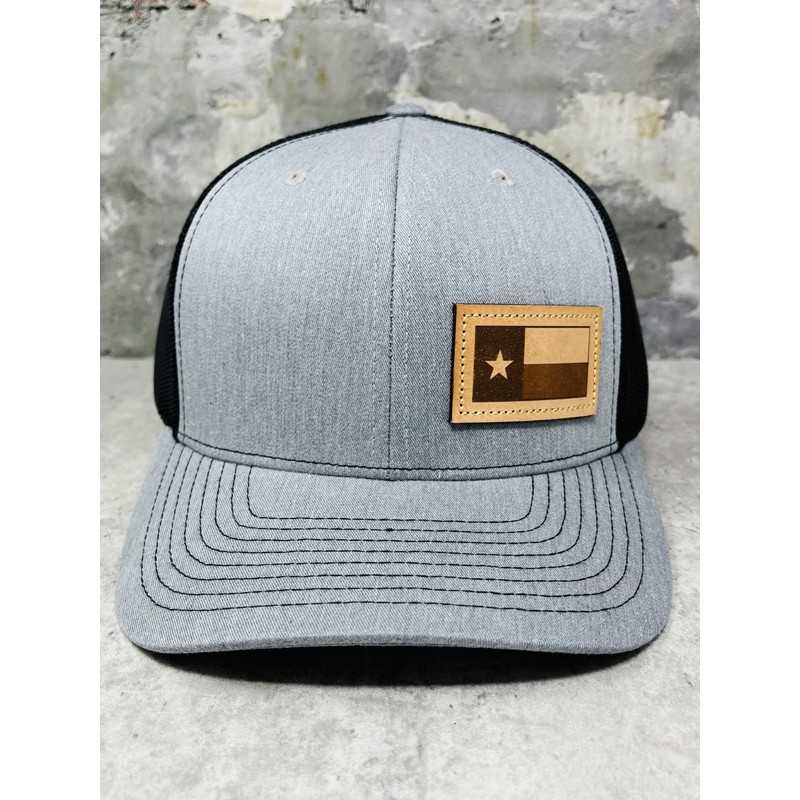 DALLY Up Leather Patch Western Lifestyle Adjustable 6-Panel Snapback Hat