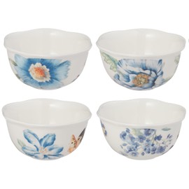 Lenox Blue Butterfly Meadow 4Pc Dessert Bowl Set, 2.1 LB
