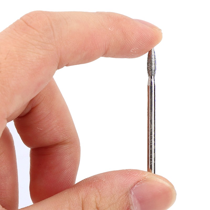 30pcs 150Grit Tip Diamond Grinding Bits 3mm Electric Grinder Carving