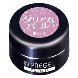PRE GEL Color Gel Color EX Dahlia Pearl - P 0.1 oz (3 g) PG-CE573 UV/LED Compatible Gel Nail