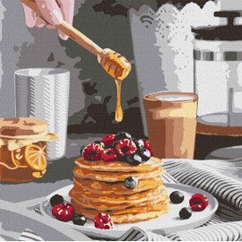 Ideyka Painting by Numbers kit KHO5618 Sweet Pancakes