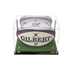 Better Display Cases Acrylic Rugby Ball Display Case Gold Risers
