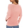 LILBETTER Women's Long Sleeve Loose Criss Cross Twisted Back Pullover