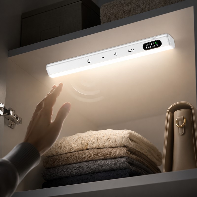 Rechargeable Under Cabinet Light with Motion Sensor – 60 LED