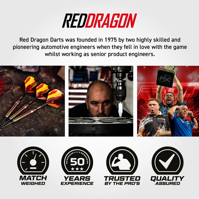 RED DRAGON Darts | Furnace | 24g Steel Tip |