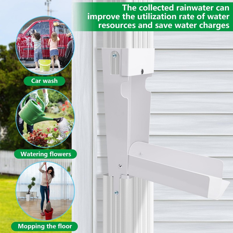 EBaokuup Rainwater Collection System, Rain Barrel Diverter Catching Collection System,