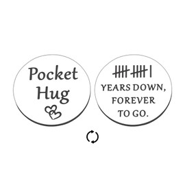 11th Anniversay Steel Gifts for Him Her 11 Years Wedding Anniversary Steel Gifts for Wife Husband Christmas Stocking Stuffers for Men Women White Elephant Gifts for Adults Double Sided