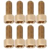 50Pcs Cap Hex Socket Screw Copper Fastener Hardware Tools Industrial