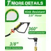 TechSweepPro Pressure Washer Hose 125FT 3/8" for Cold and Hot
