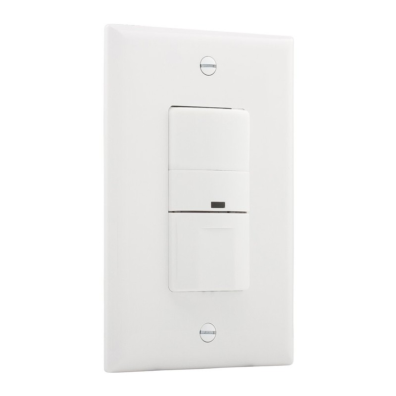 Eaton VS306U-W 600-Watt 120V Wall Mount Occupancy/Vacancy Sensor, White
