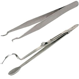 Jewelry Soldering Head-Shank Tweezers & Inside Ring Holding Tweezers Soldering Making and Repair