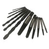 JIAQY 12pcs Broken Screw Extractor Set Spiral Flutes Bolt Remover