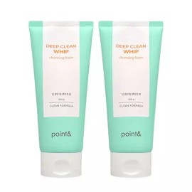 Point And 포인트앤 딥 클린 휩 클렌징 폼 200g X 2개 Point and Deep Clean Whip Cleansing Foam 200g x 2